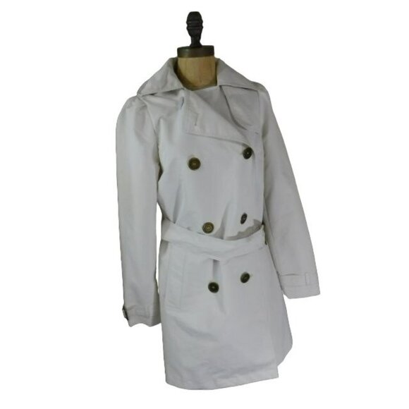 RLZ Size XS Hidden Hooded Belted Lined Double Breast Jacket - Picture 4 of 4